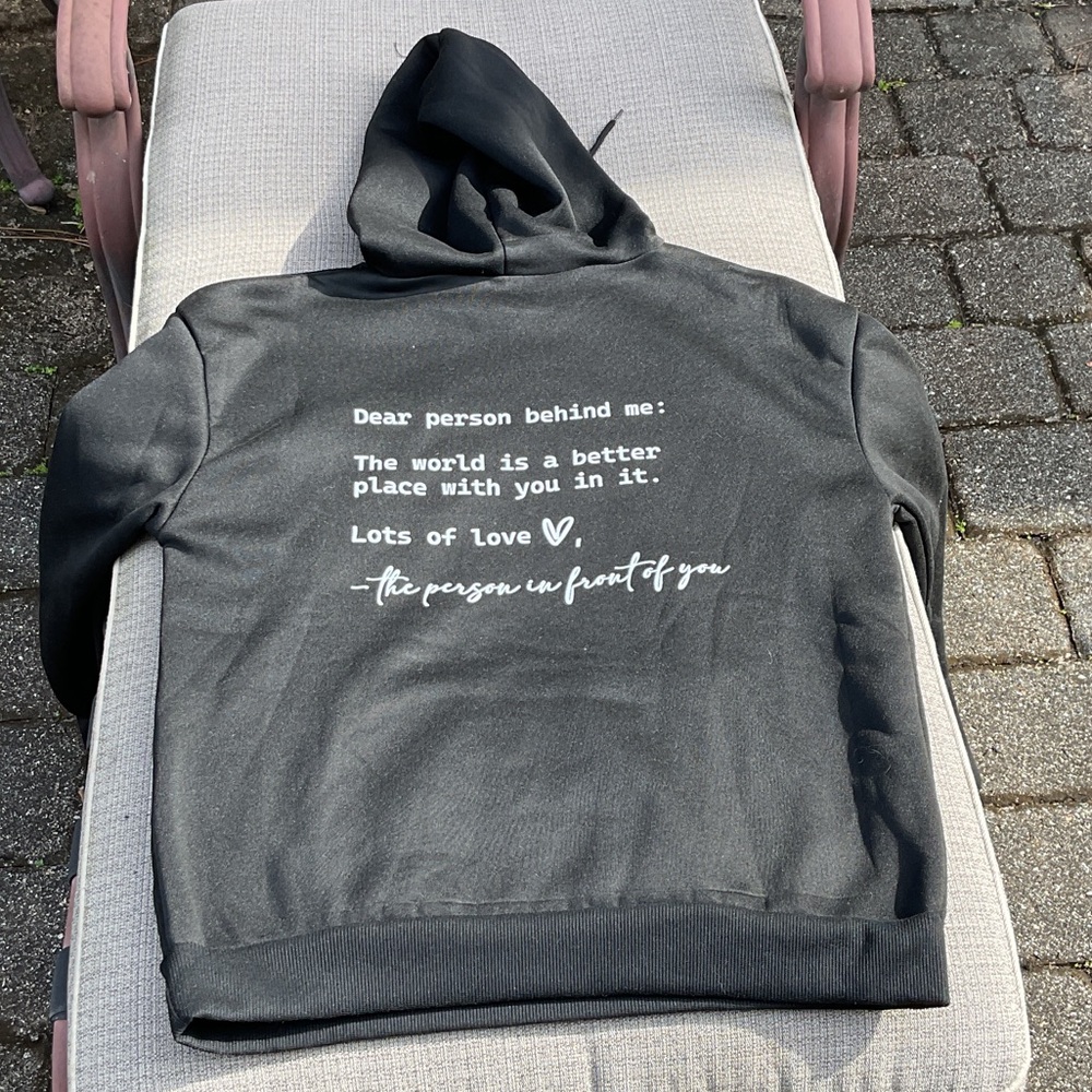 Black Graphic Hoodie